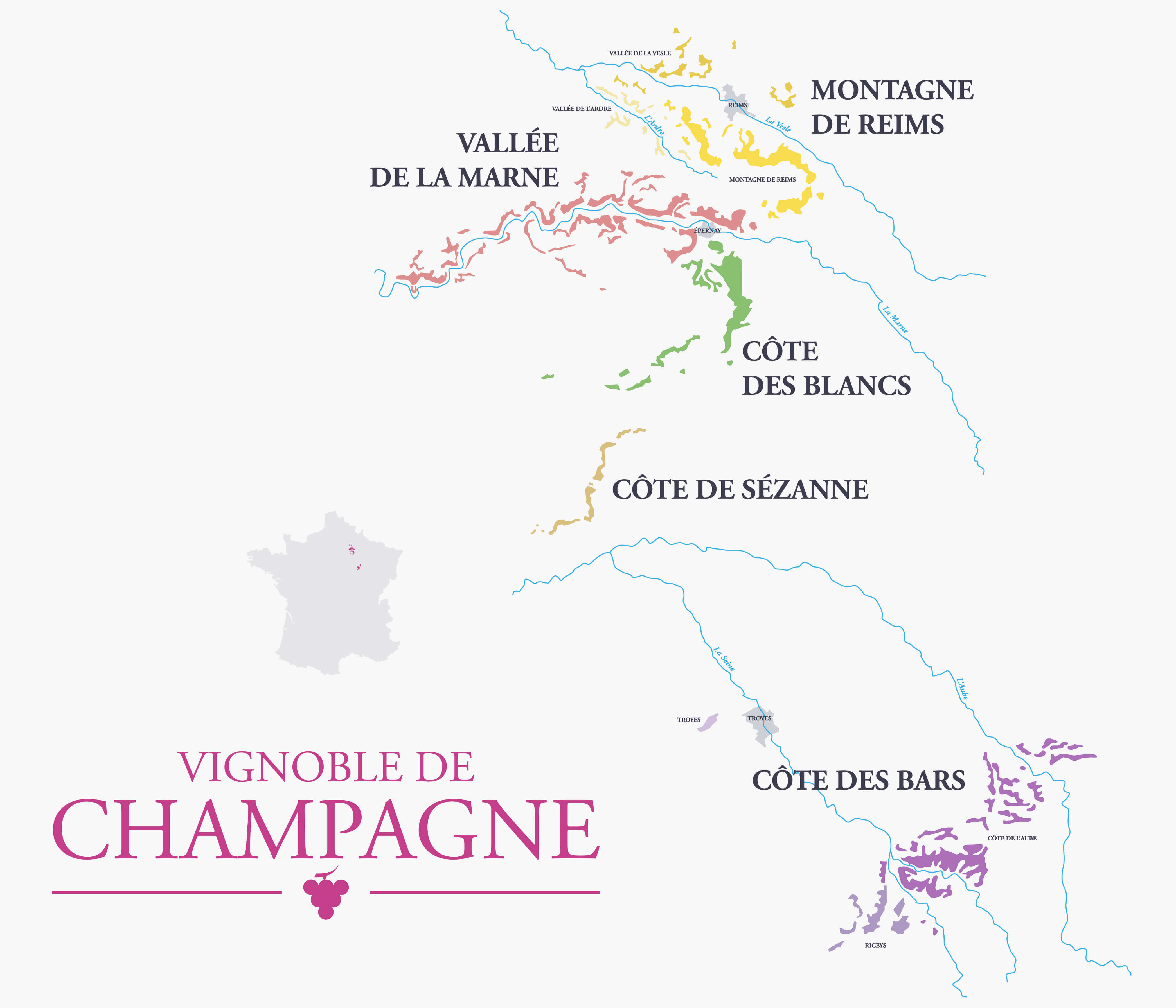 Champagne Guide - Map